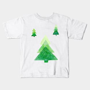 sapins verts Kids T-Shirt